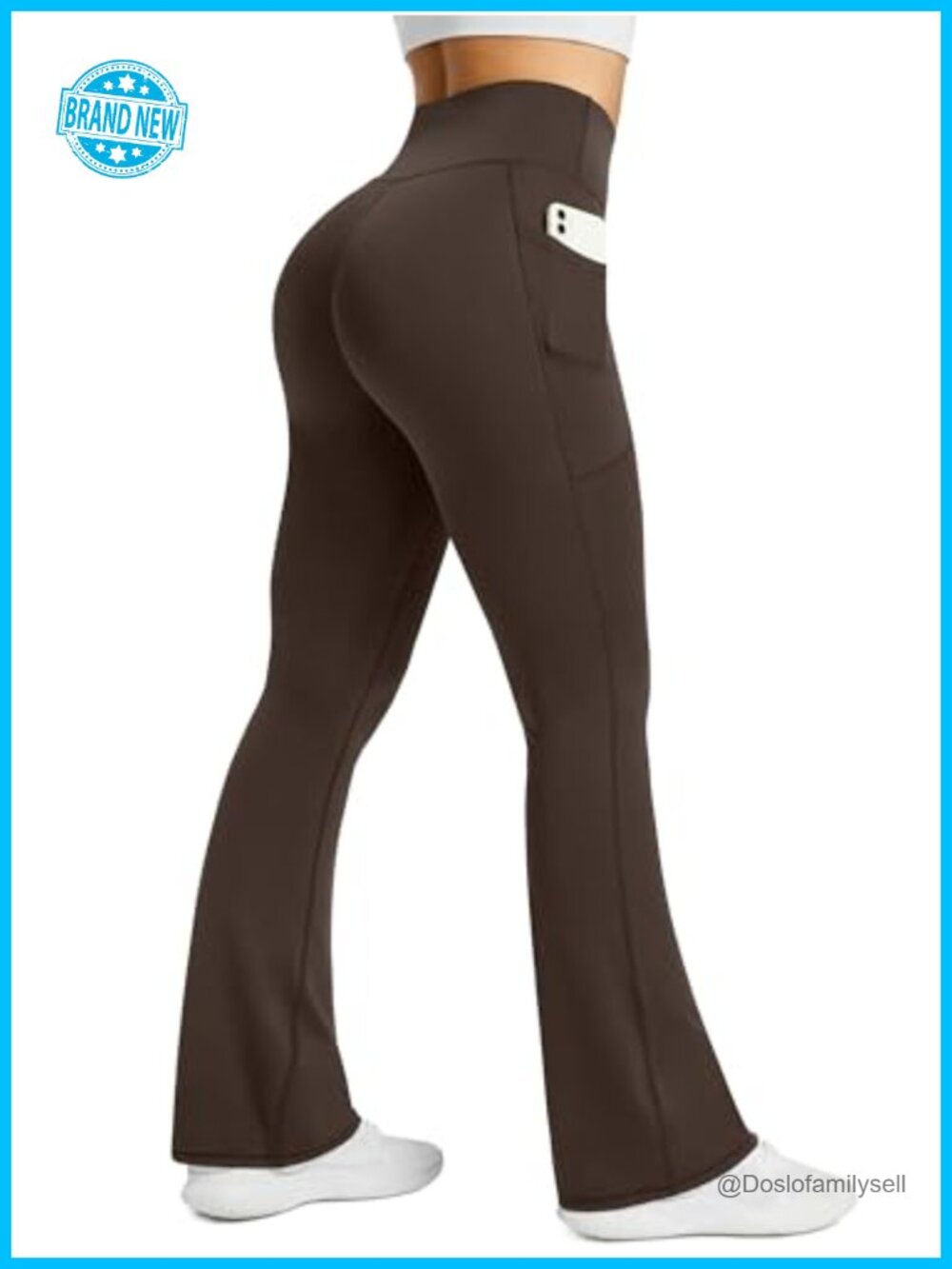 Womens Flared Yoga Pants High Waisted Flare Leggings Bootcut Lounge Workout